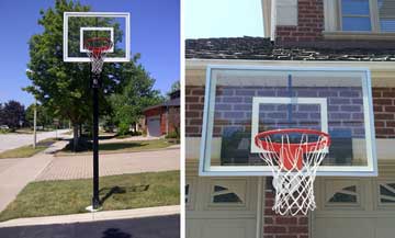 Hi quality basketball goals installed by Total Sposrt Solutions in southern Ontario