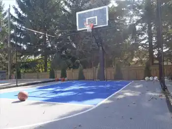 Backyard Basketball Court, Kleinburg, ON