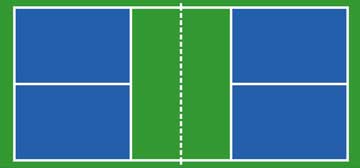 Pickle ball court diagram