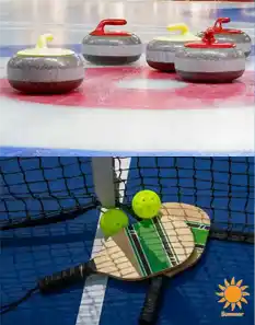 Curling during winter, Picklebal suring summer