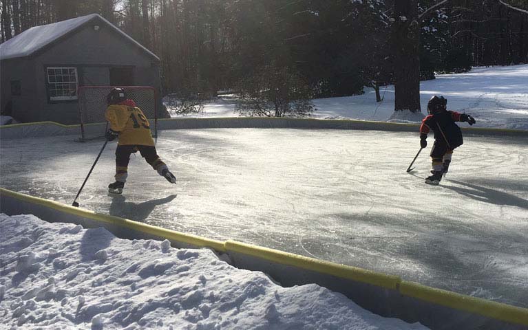 Install your backyard rink with help from the professionals at Total Sport Solutions.