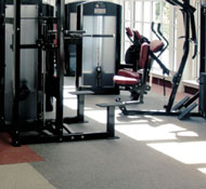 Weight Room using Sport Mat by Dinoflex