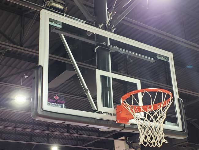 Ceiling mounted basketball goal, Playgraund Toronto