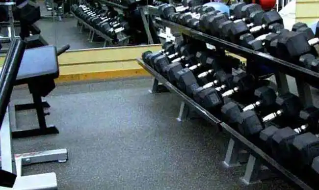 Dynoflex High Impact Athletic Flooring used in a fitness centre