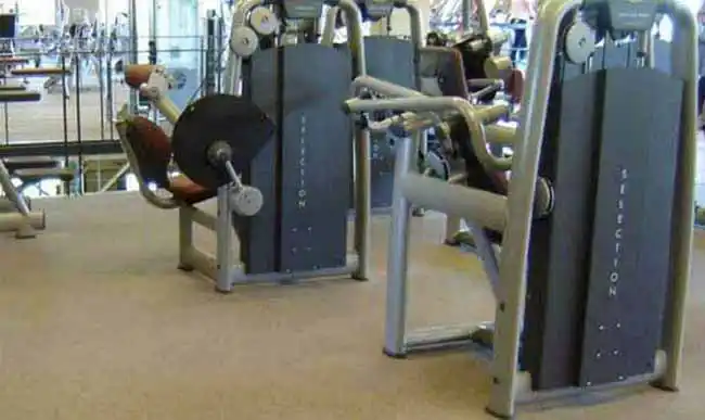 Dynoflex High Impact Athletic Flooring used for Weightlifting area