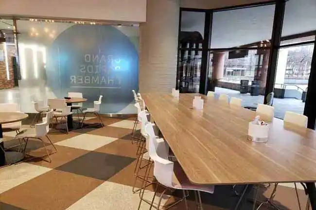 Restaurant using Dinoflex Nature Rubber Flooring