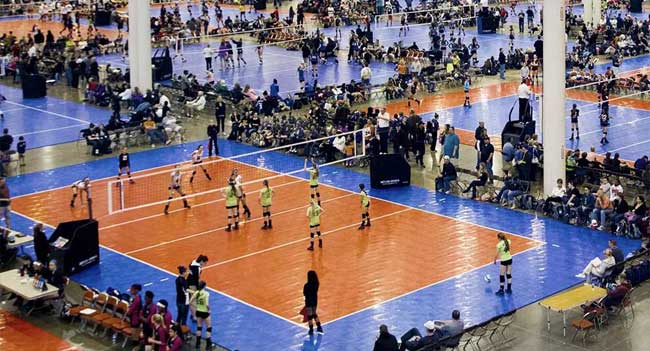 Indoor Volleyball complex - Snapsports flooring