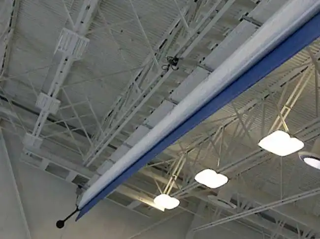 Divider curtain at Discovery School Gym in Vaughan