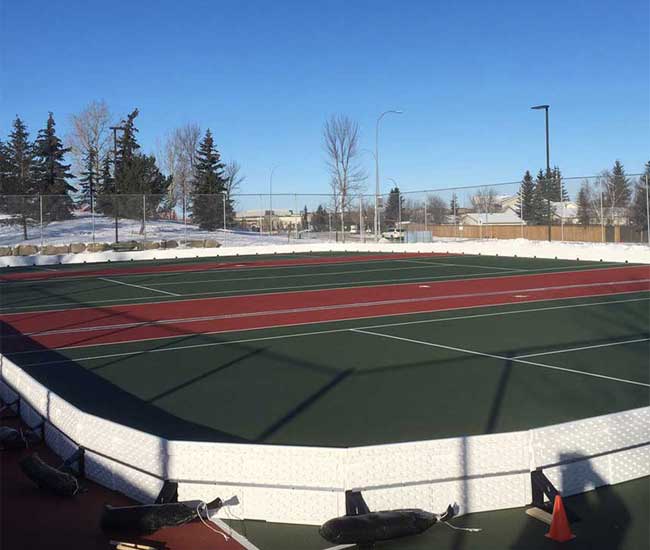 Spikless brackets used on a hard surface