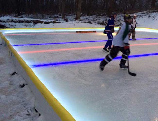 NiceRink™ Under Ice LED Lights Red (5 feet sections)
