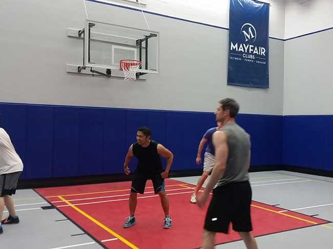Padding at the Mayfair Fitness Club in Toronto