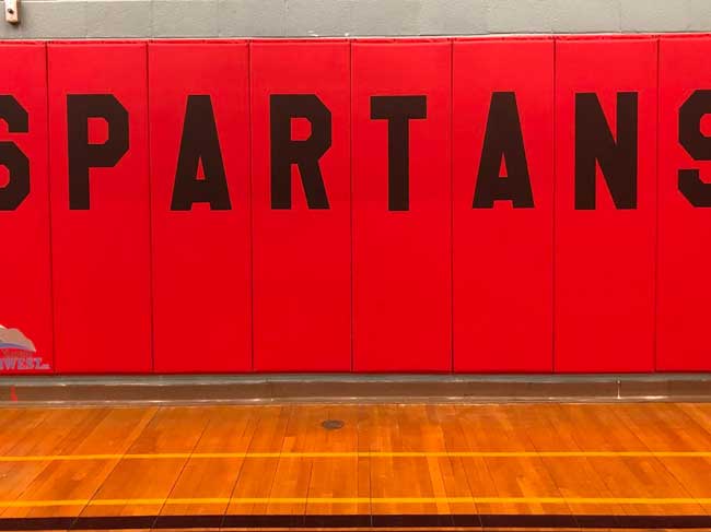 Padding at the Spartans' Gym in Newfoundland and Labrador