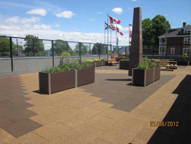 Beautiful rooftop using NuVista Tiles