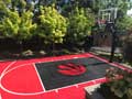 20 x 28 Backyard Basketball Court, Raptors logo, King City, ON