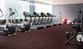 Dynoflex Strides Tiles used in a gym. Machines area
