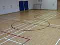 School Gym multi court using Rolled Vinyl Flooring