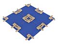 Commercial Pickleball Court using Pickleball United True Court Flooring