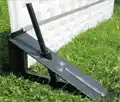 Installing NiceRink borads on grass using brackets