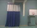 Walk draw curtain stored on the wall