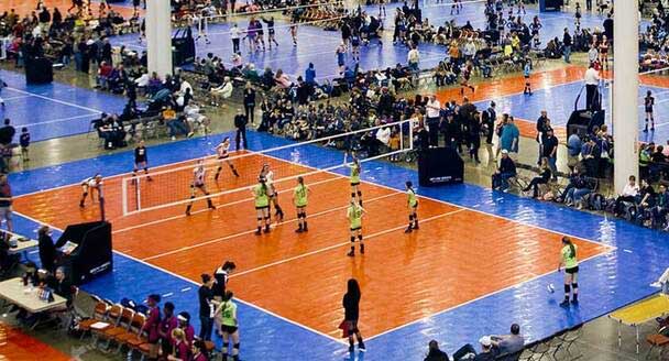 Indoor Volleyball complex - Snapsports flooring