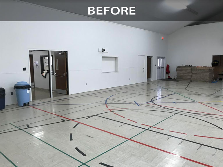 Gym flooring was just vinyl flooring