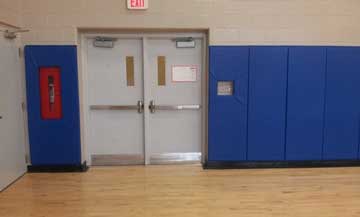 Customized Wall Padding in a Toronto Gym 