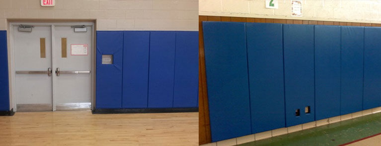 Examples of Gym Padding installed by Total Sport Solutions