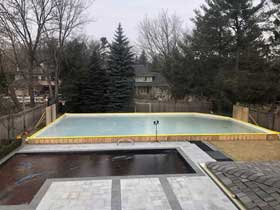 Backyard Ice Rink,Maple, ON