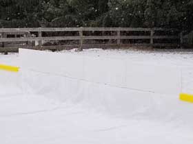 Backyard Ice Rink Double Stacked Boards