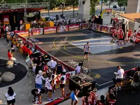 Premium competition-ready outdoor commercial sports court in Toronto, designed for community play and events with tournament-quality standards.