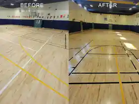 Hardwood Gym Reflooring 