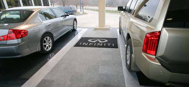 Car Dealer using Snap-Carpet flooring