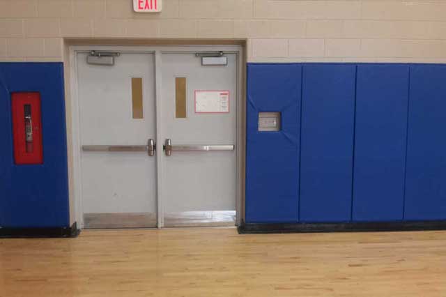 Gym wall with padding, Toronto