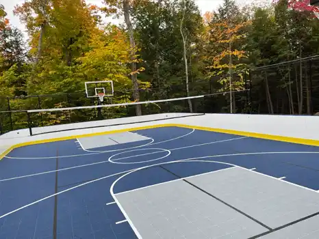 Outdoor, enclosed, multi game court in Parry Sound, ON