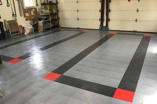 High end garage flooring