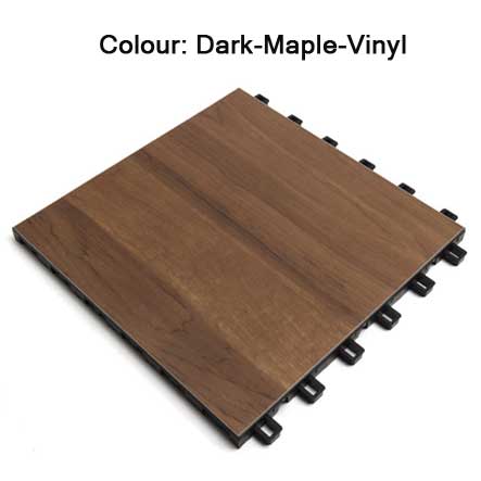 SnapSports Indoor Revolution Surface - Shown in Dark Maple Vinyl
