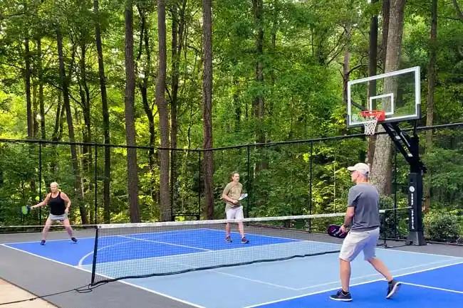Residential, Backyard, Pickleball court