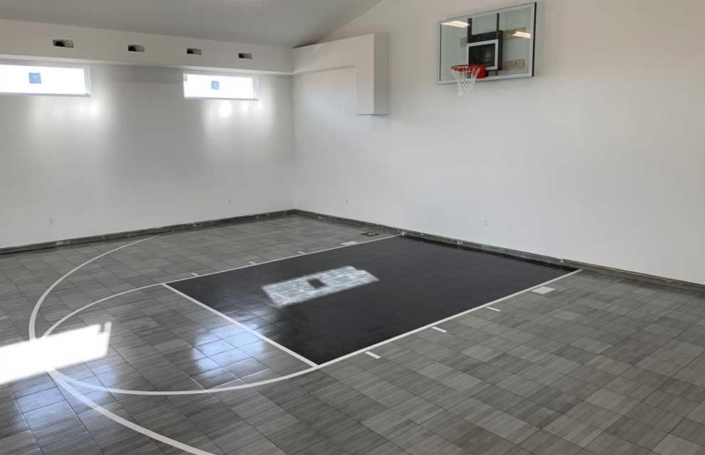 Indoor basketball court