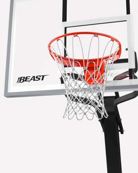 Spalding The Beast Glass Portable Basketball Hoop - Goal detail