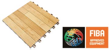 Revolution Sports Flooring Surface - SnapSports - Colour Maple