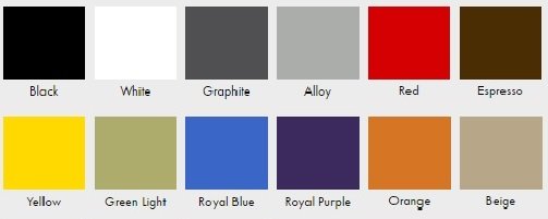 available colours RaceDeck Free-Flow